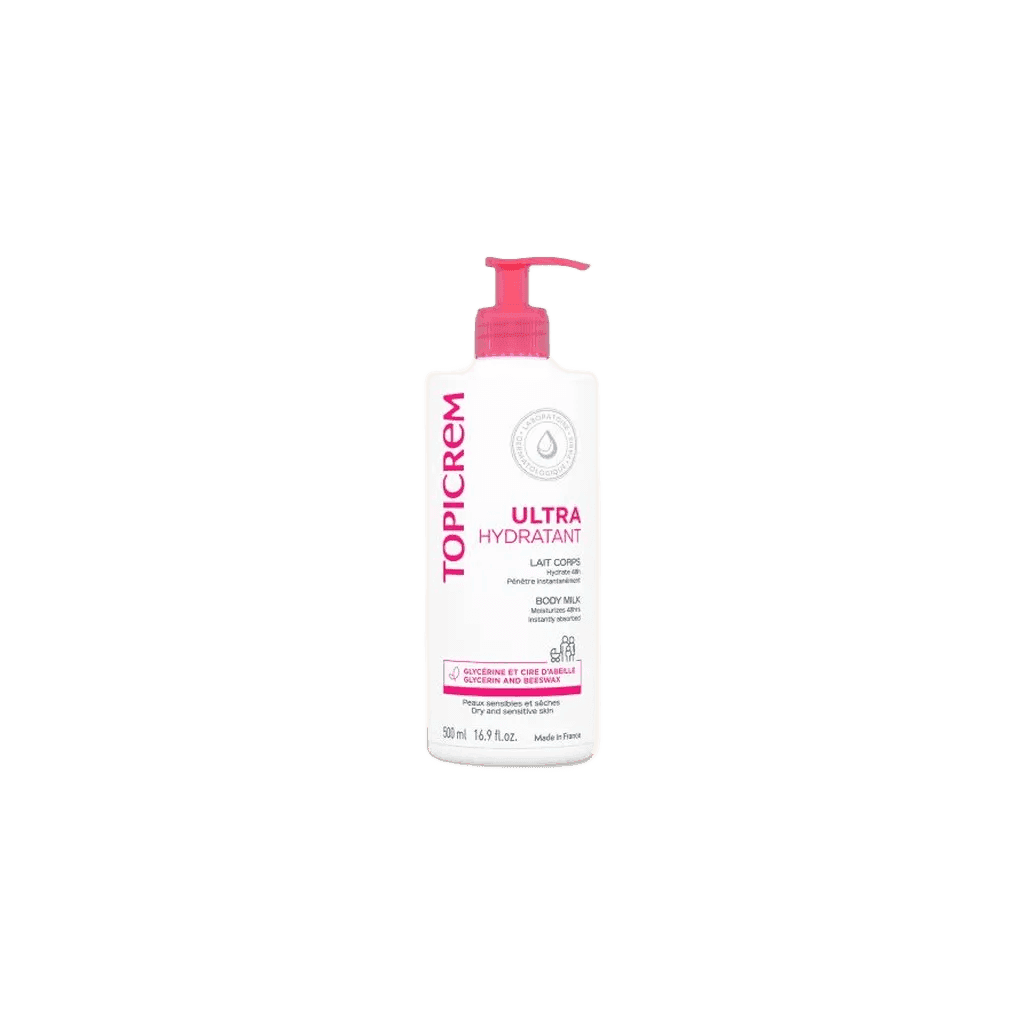 Topicrem – Lait Corps Ultra – Hydratant 500ml | Peaux Sèches