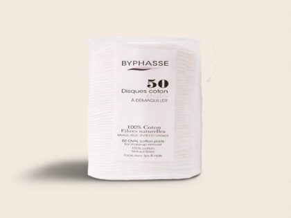 Byphasse - Disques démaquillants ovales en coton (50 unités)