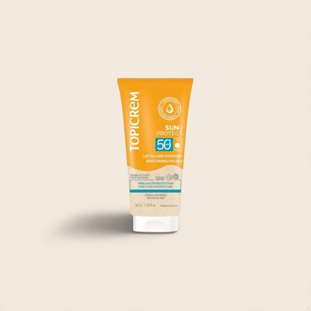 Topicrem - Sun Protect Lait Solaire Hydratant SPF 50+ 50ml | Peaux Sèches | Acheter Dakar | SEN'GARMI