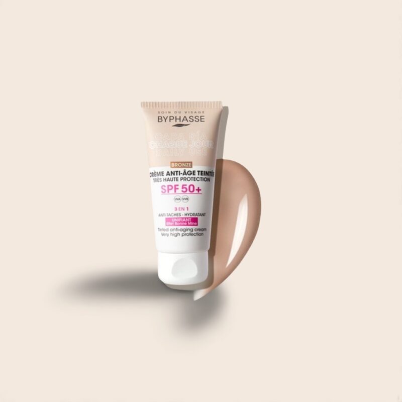 Byphasse - Crème Visage Anti-Âge Teintée SPF 50 Bronze 50ml
