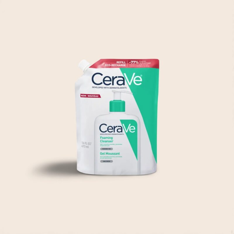 CeraVe - Recharge - Gel Moussant Nettoyant Visage Peaux Normales à Grasses 473ml