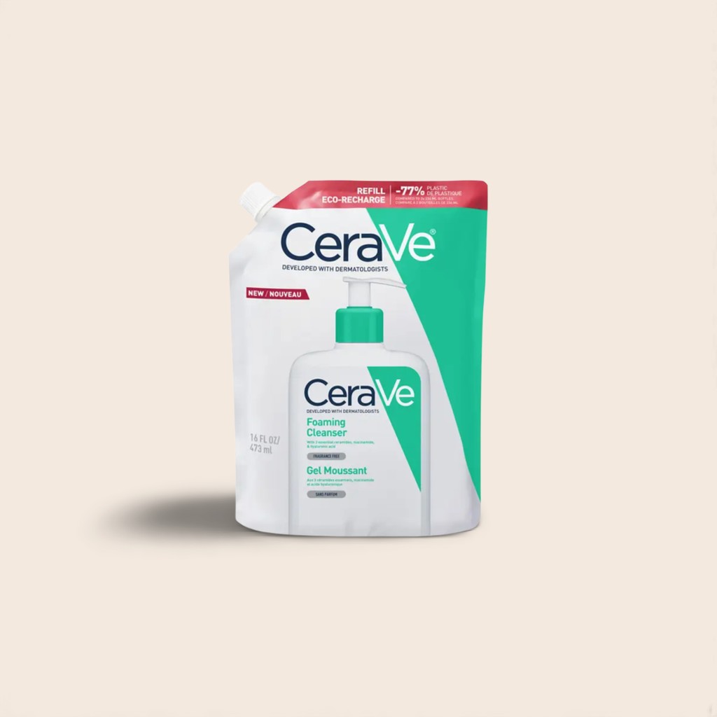 CeraVe - Recharge - Gel Moussant Nettoyant Visage Peaux Normales à Grasses 473ml
