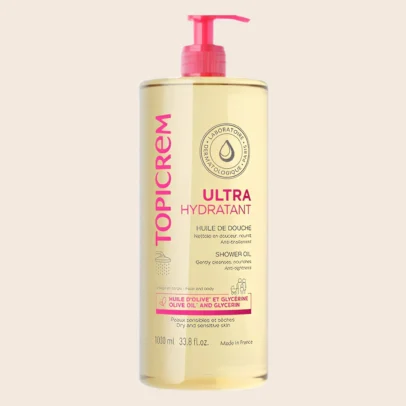 Topicrem - Recharge ultra hydratante huile de douche à l'huile d'olive et glycérine 1000 ml | Peaux Sèches | Acheter Dakar | SEN'GARMI