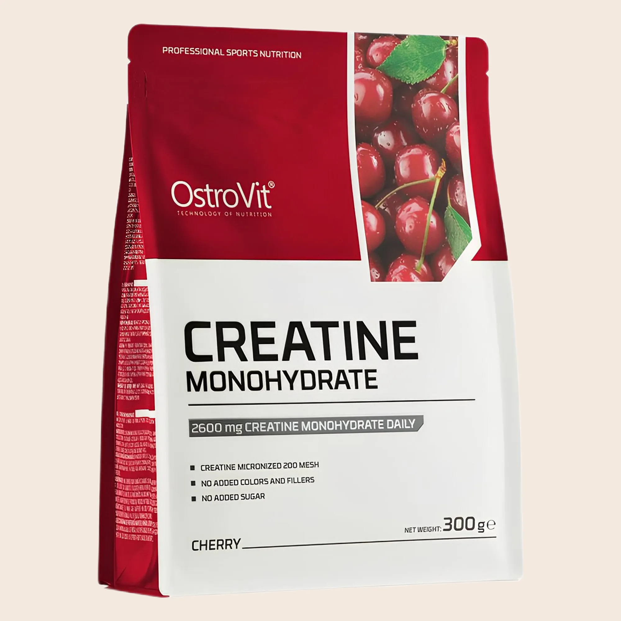 OstroVit - Créatine Monohydrate Cerise 300g | Acheter Dakar | SEN'GARMI